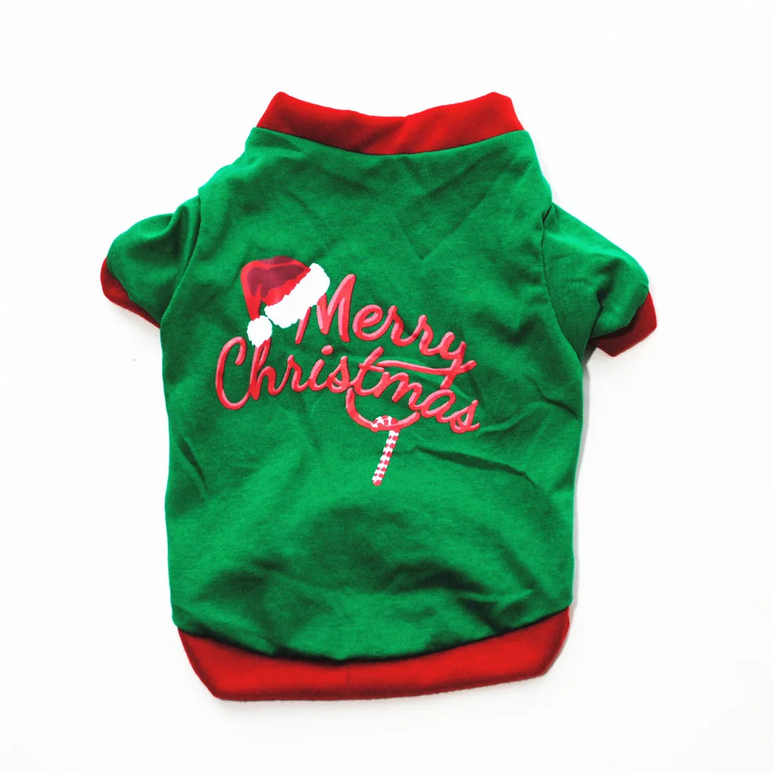 Festive Pet Shirt – Warm Christmas & New Year Clothing for Small/Medium Dogs