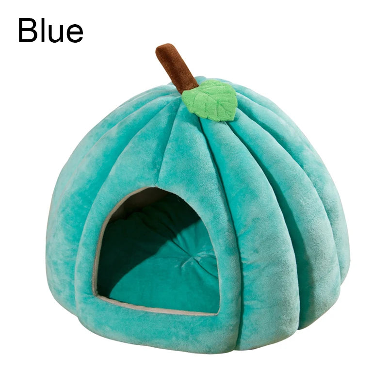 πΎ Cozy Pumpkin Pet House β Soft, Non-Slip Bed for Cats & Small Dogs