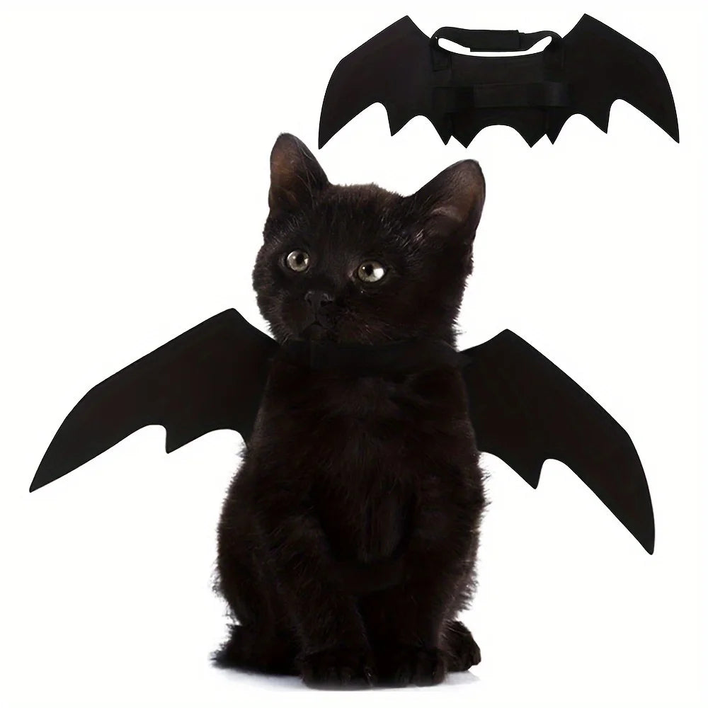 Halloween Bat Wing Costume Halloween for Cats & Small Dogs Festive Dress-Up Fun