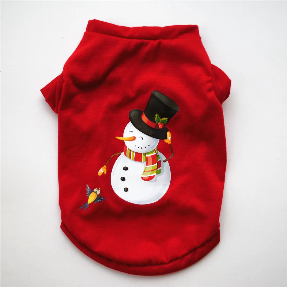 Festive Pet Shirt – Warm Christmas & New Year Clothing for Small/Medium Dogs