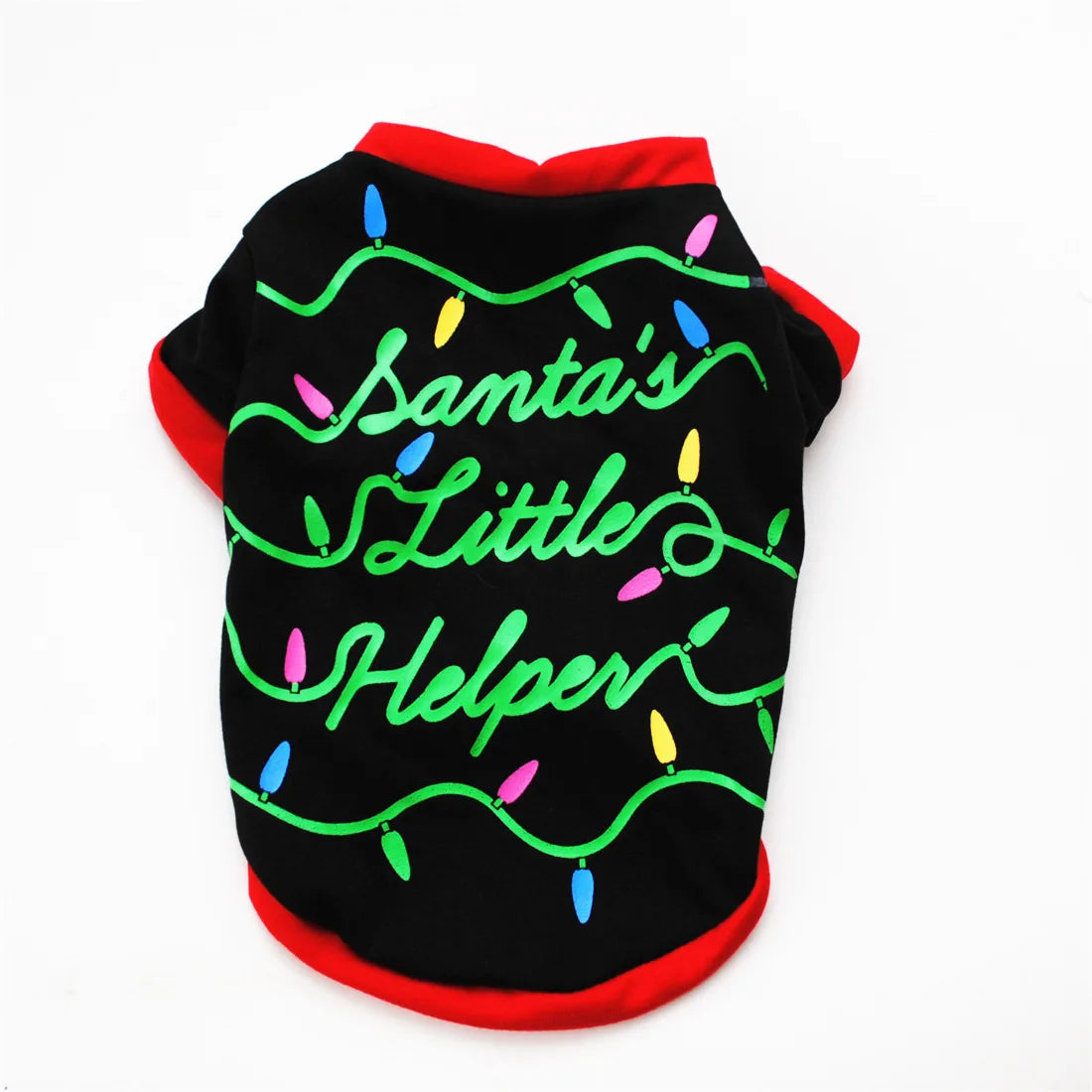 Festive Pet Shirt – Warm Christmas & New Year Clothing for Small/Medium Dogs