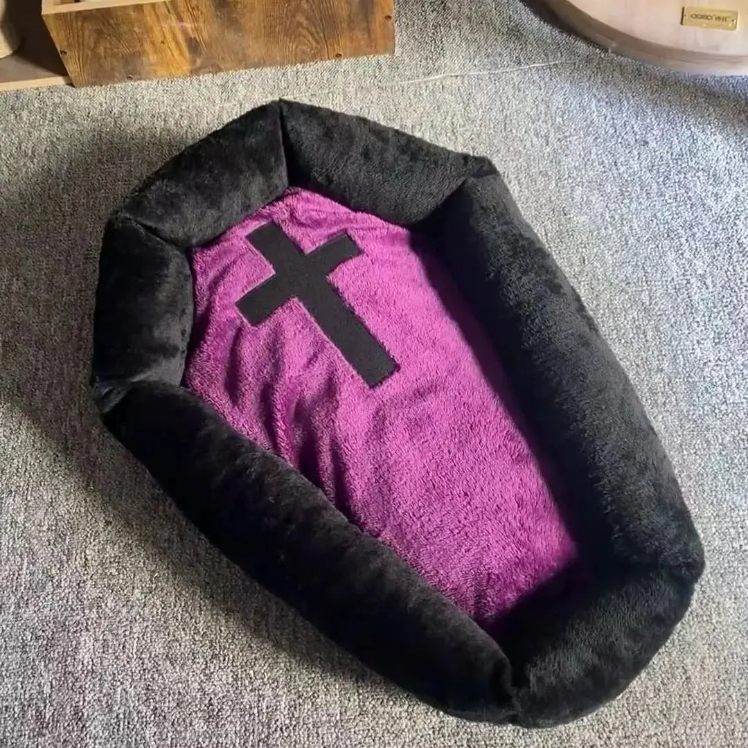 Spooky Halloween Small dog or Cat Bed -  Washable cushion